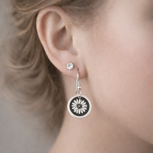 April Birthday Gift | Birth Month Flower Earrings | Daisy | Born in April