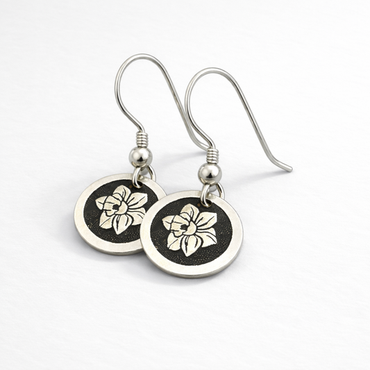 March Birthday Gift | Birth Month Flower Earrings | Daffodil | Born in March