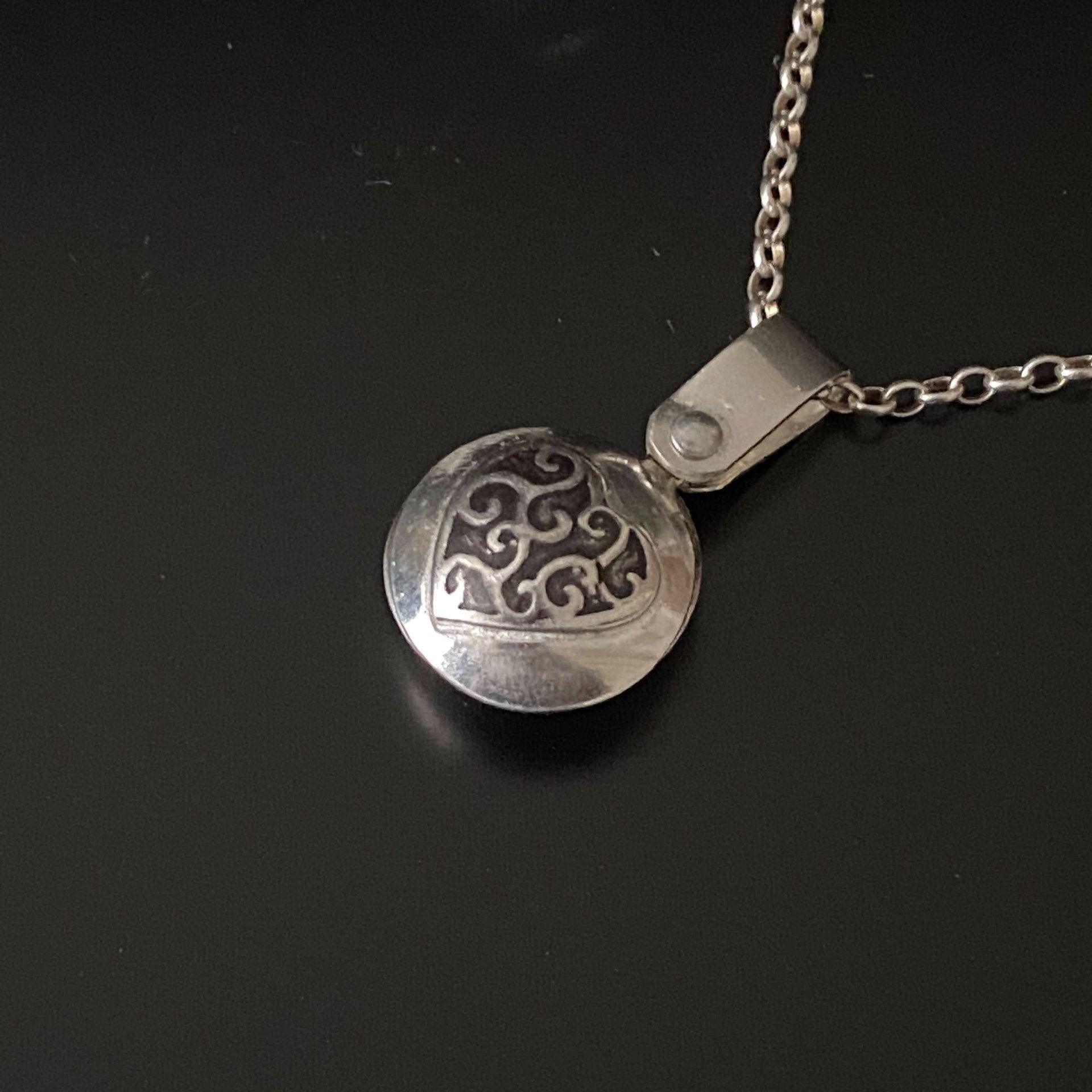 Fingerprint Charm Necklace Swivels to Reveal the Fingerprint - Adorn Designs Jewelery