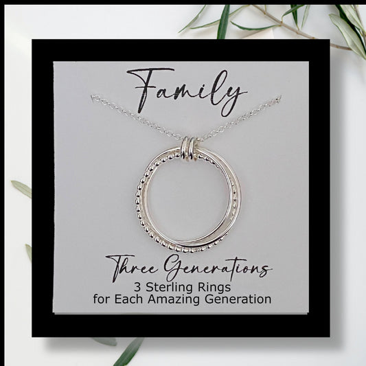3 Generation Sterling Necklace