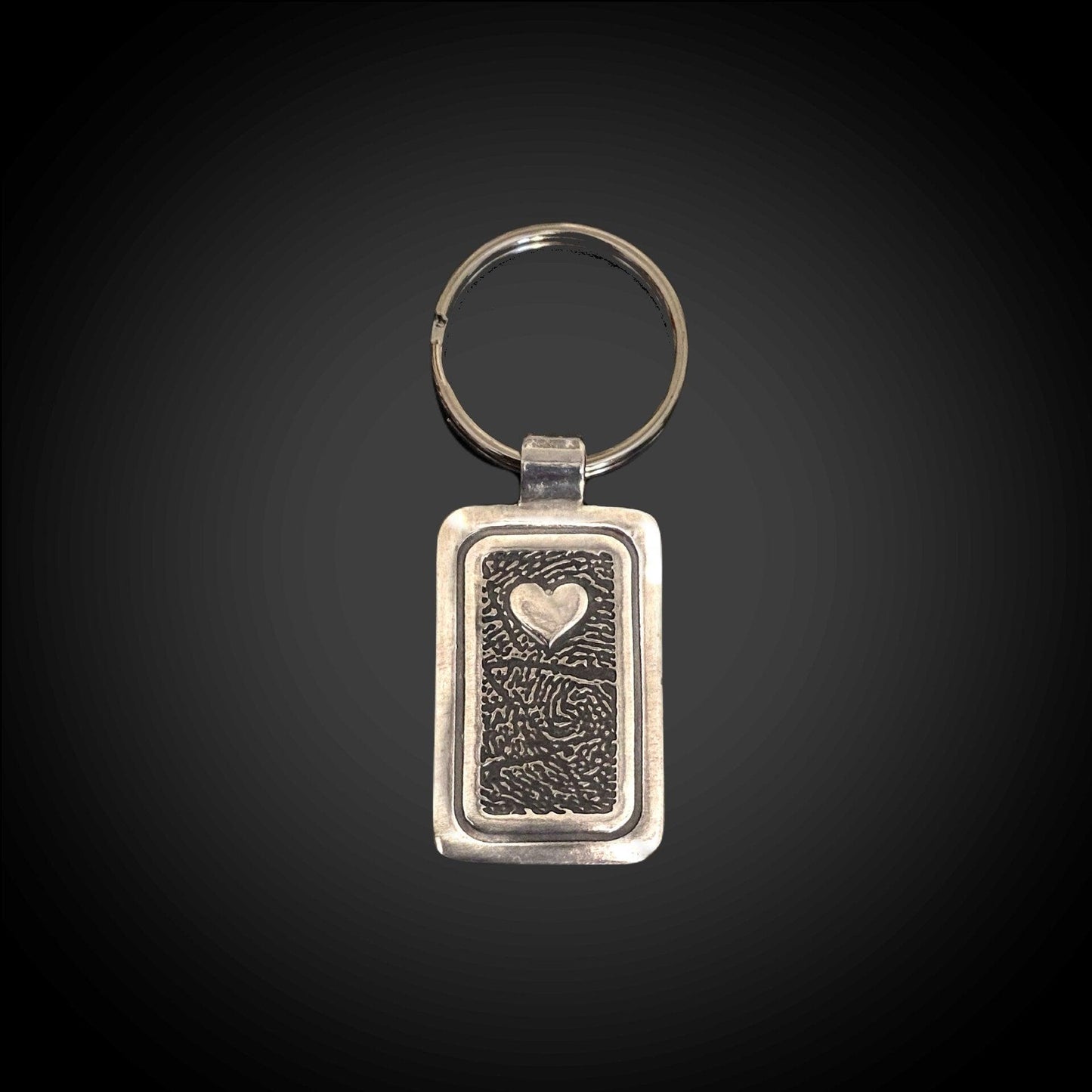 Fingerprint Keychain | Sterling Silver Accessory - Adorn Designs Jewelery