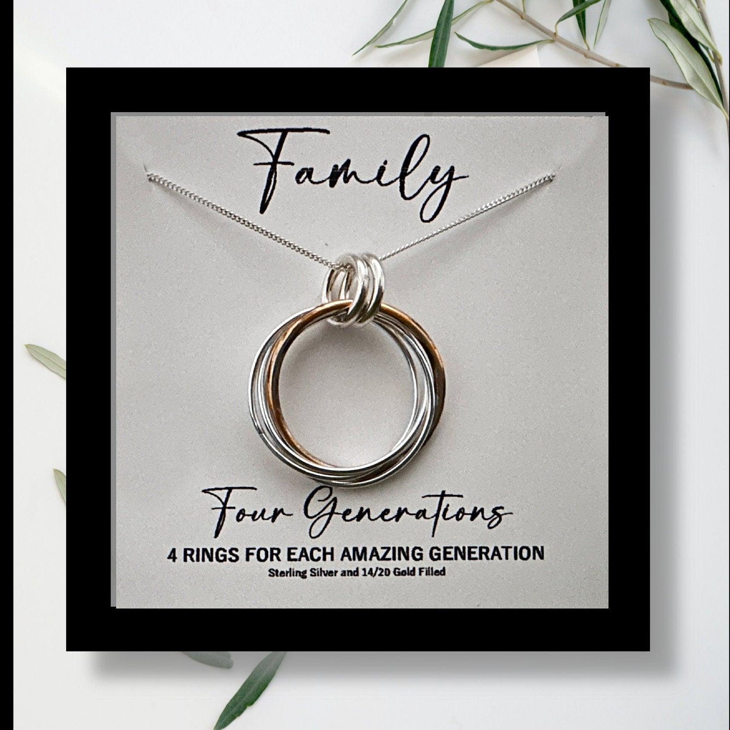 4 Generation Sterling & Gold Filled Pendant