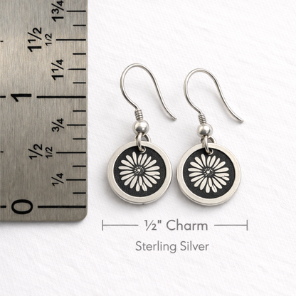 April Birthday Gift | Birth Month Flower Earrings | Daisy | Born in April