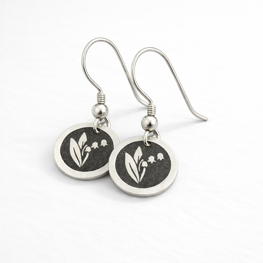 May Birthday Gift | Birth Month Flower Earrings | Lily of the Valley | Born in May