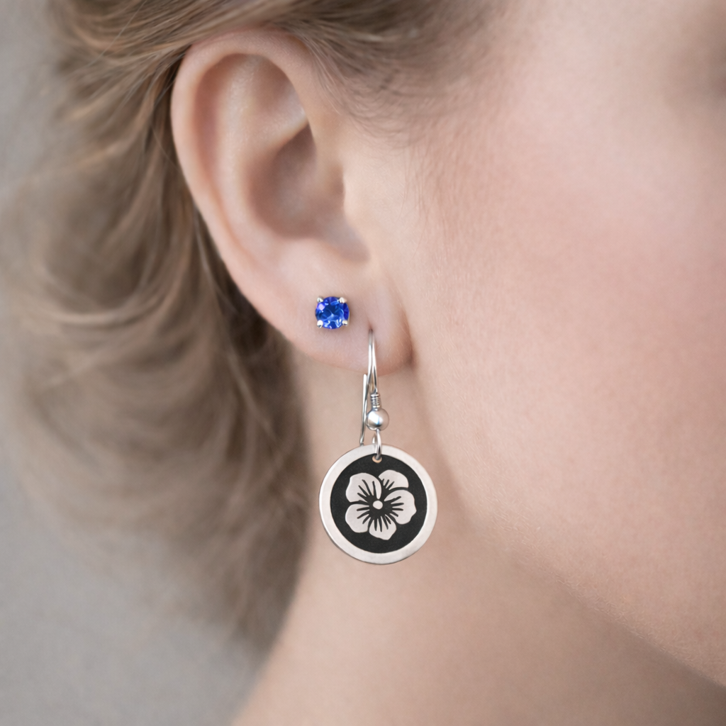 September Birthday Gift | Birth Month Flower Earrings | Morning Glory | Born in September