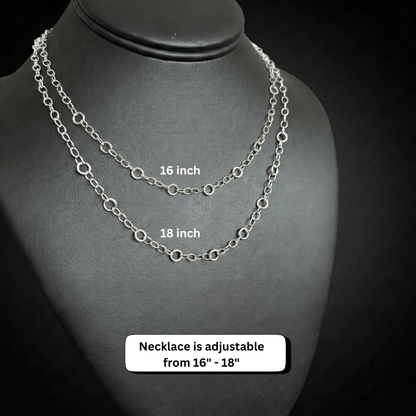 Birth Flower Family Necklace | Sterling Silver Personalized Charm Necklace