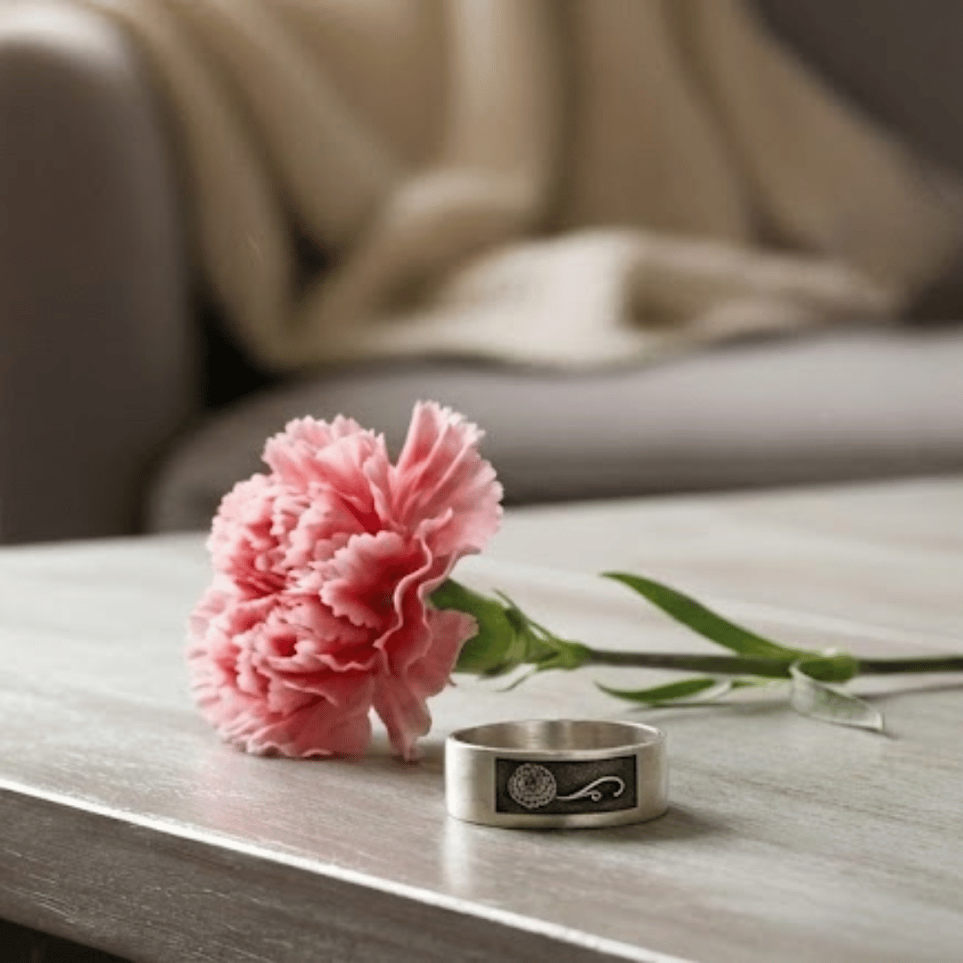 january birth month flower ring
