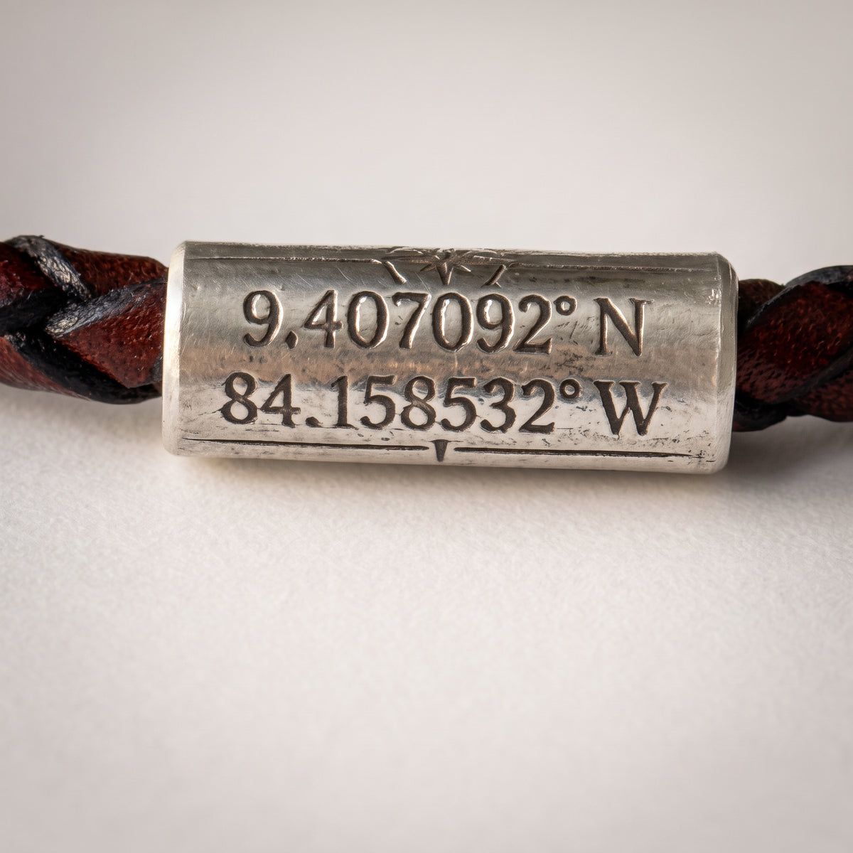 Custom GPS Coordinate Location Bracelet for Men | Latitude and Longitude Jewelry