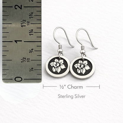 March Birthday Gift | Birth Month Flower Earrings | Daffodil | Born in March
