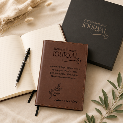 Remembrance Journal, Thoughtful Gift for Friend or Family Grieving Loss of Loved One