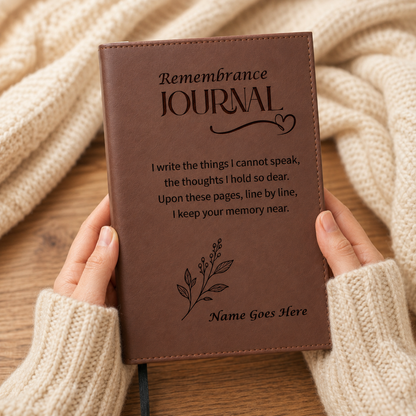 Remembrance Journal, Thoughtful Gift for Friend or Family Grieving Loss of Loved One