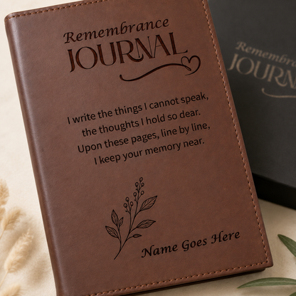 Remembrance Journal, Thoughtful Gift for Friend or Family Grieving Loss of Loved One