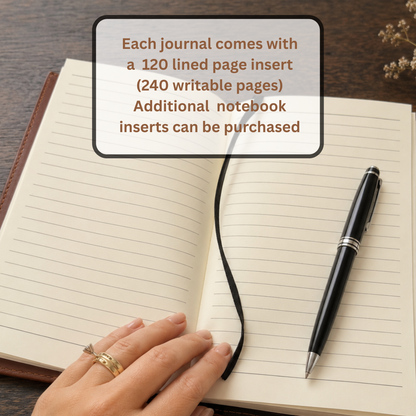 Remembrance Journal Personalized with Engraved Fingerprint, Name and Verse for Loss of Loved One