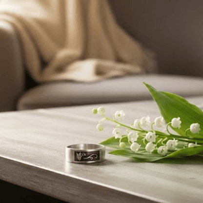 may birth month flower lily of the valley sterling silver ring