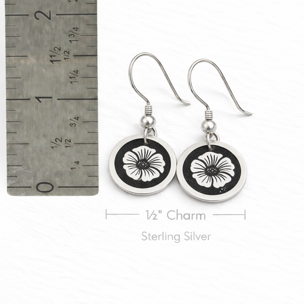 September Birthday Gift | Birth Month Flower Earrings | Morning Glory | Born in September