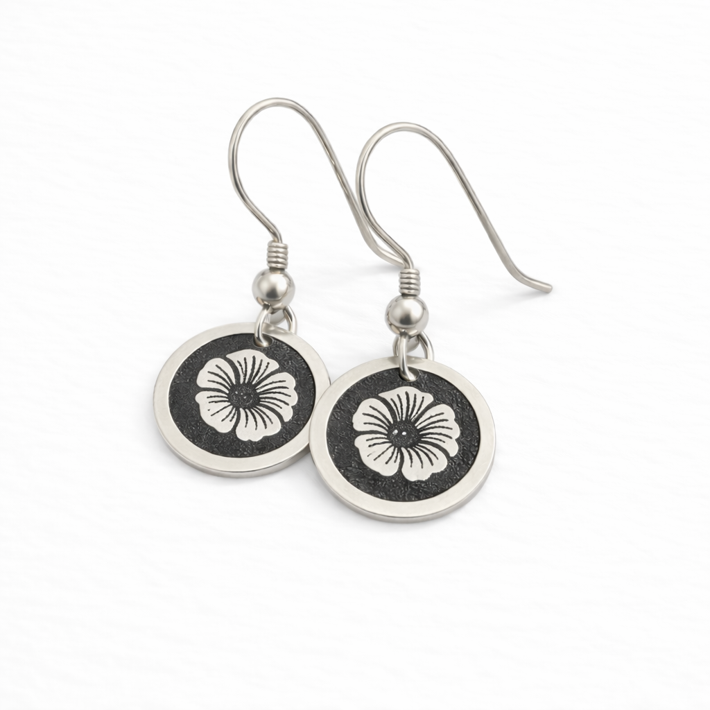 September Birthday Gift | Birth Month Flower Earrings | Morning Glory | Born in September