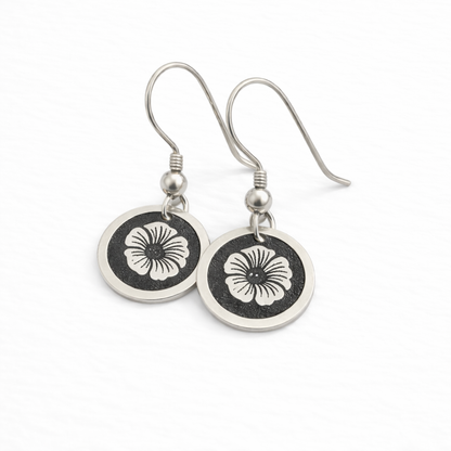 September Birthday Gift | Birth Month Flower Earrings | Morning Glory | Born in September
